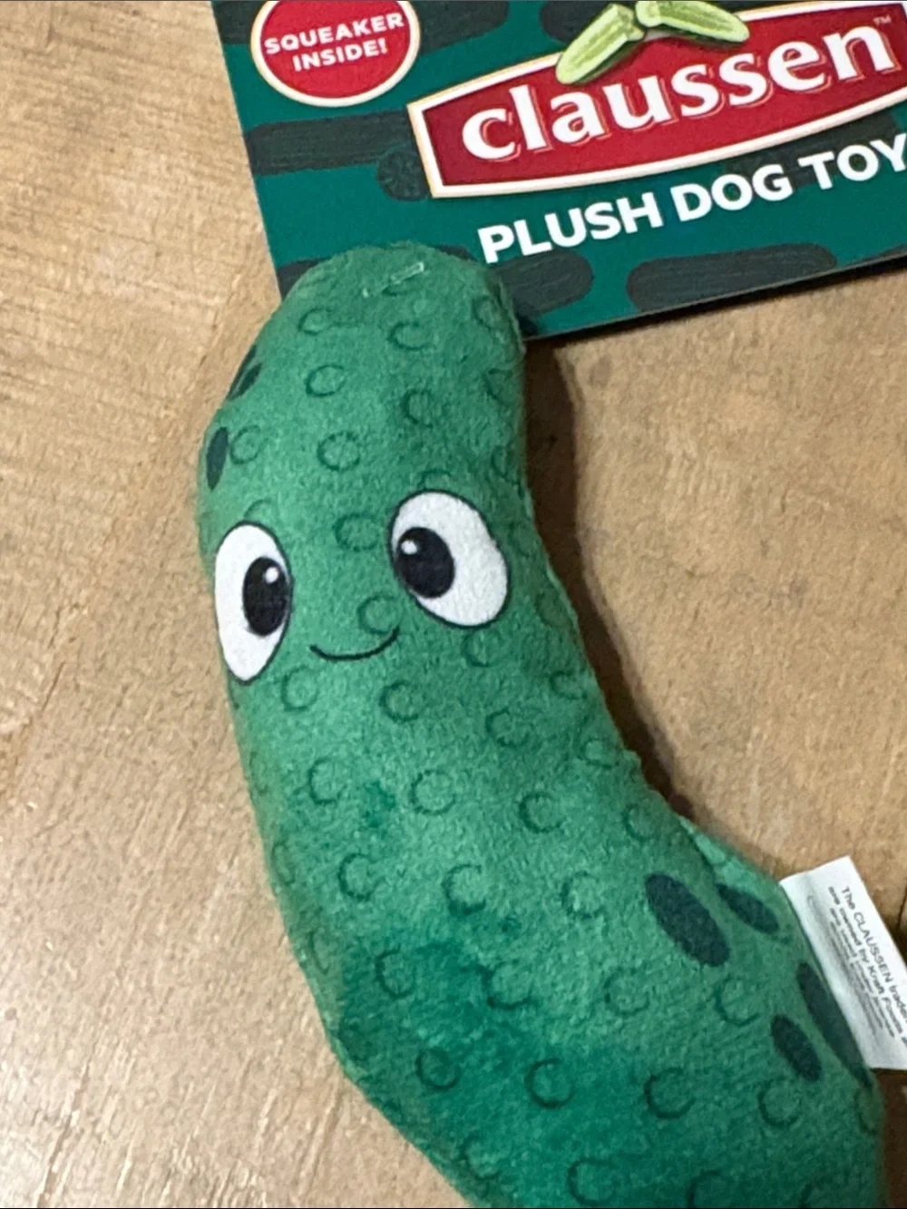 Claussen Plush Pickle Dog Toys